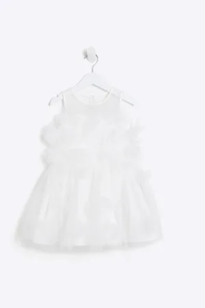 River Island Mini Girls 3D Floral Dress