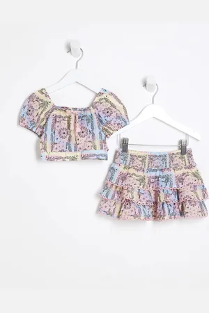 River Island Mini Girls Bandana Skirt Set