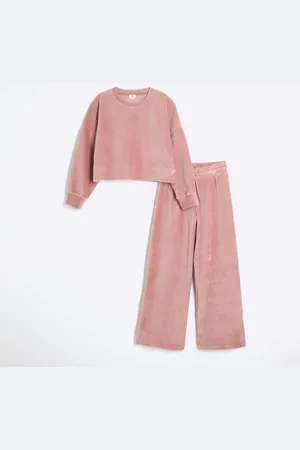 River Island Girls Corduroy Sweatshirt Set