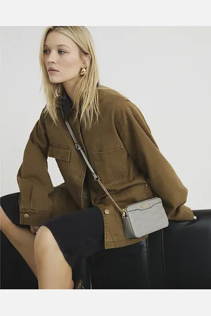 River Island Womens Faux Leather Quilted Cross Body Bag
