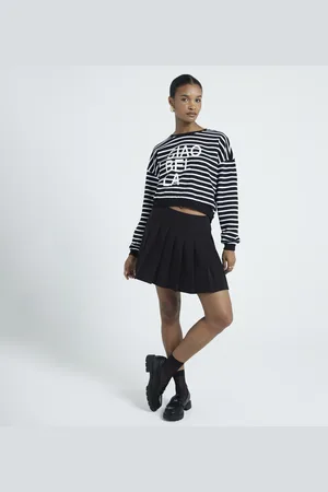 River Island Womens Ciao Bella Striped Sweatshirt