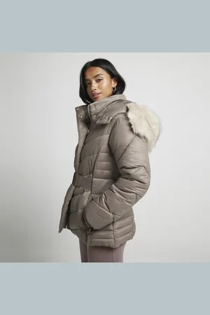 River Island Womens Petite Slim Padded Jacket