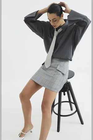 River Island Womens Check Mini Skirt