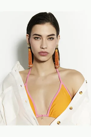 River Island Womens Beaded Tassel Earrings