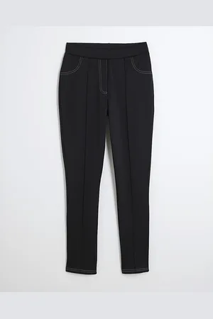 River Island Womens Petite Top Stitch Skinny Trousers