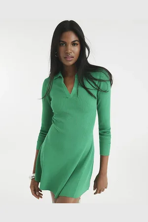 River Island Womens Long Sleeve Polo Mini Dress