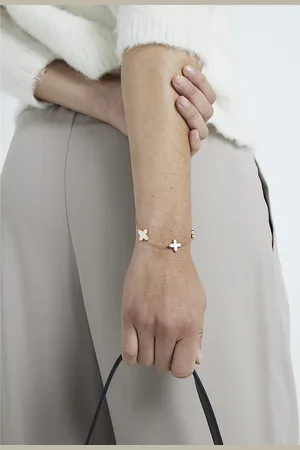 River Island Womens Petal Charm Bracelet