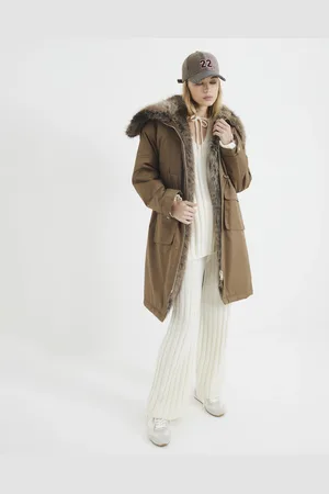 River Island Womens Premium Faux Fur Trim Jacket