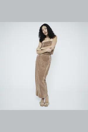 River Island Womens Plisse Maxi Skirt