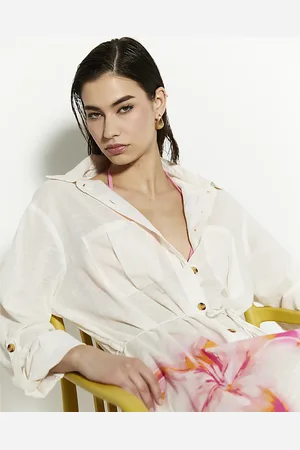 River Island Womens Floral Print Shirt Dress