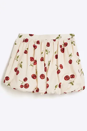 River Island Girls Cherry Bubble Hem Skirt