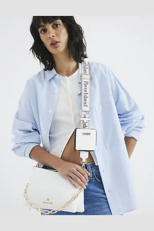 River Island Womens Embossed Chain Cross Body Bag