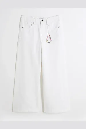 River Island Girls Wide Leg Jeans