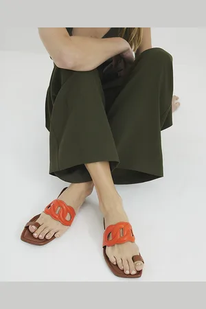 River Island Womens Toe Loop Flat Sandals