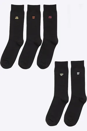 River Island Mens 5 Pack Activity Icons Socks