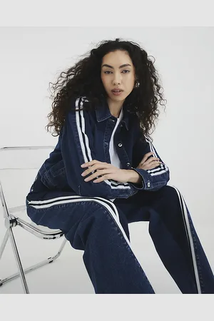 River Island Womens Denim Striped Jacket