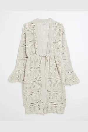 River Island Girls Crochet Cardigan