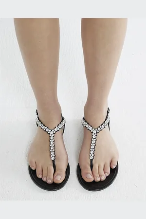 River Island Womens Embellished Jelly Sandals
