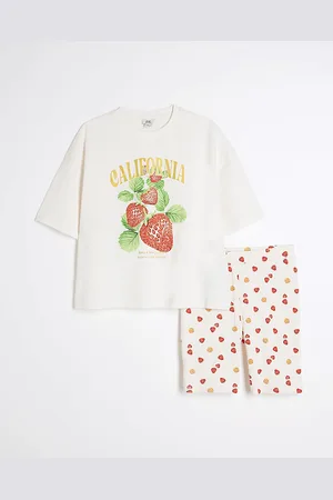 River Island Girls California Strawberry Shorts Set