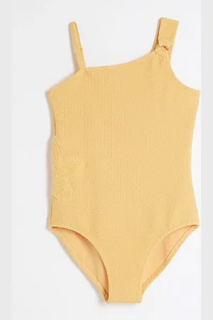 River Island Girls Crochet Asymmetric Swimsuit