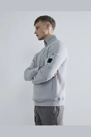 River Island Mens Slim Fit Funnel Neck Sweatshirt