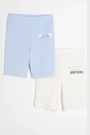 River Island Girls Cycling Shorts 2 Pack