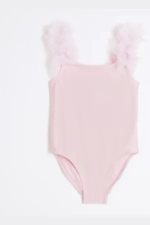 River Island Mini Girls 3D Flower Swimsuit