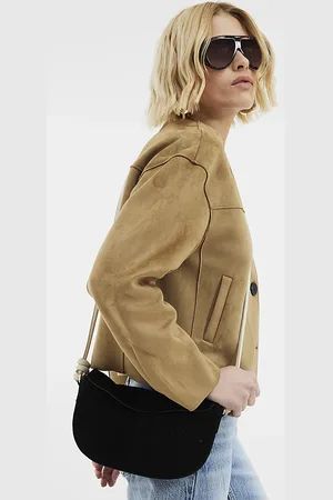 River Island Womens Suede Scoop Cross Body Bag