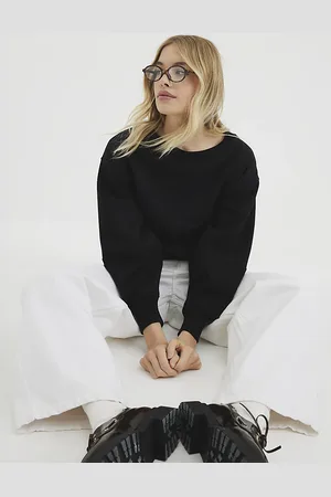 River Island Womens Long Sleeve Boat Neck Sweatshirt