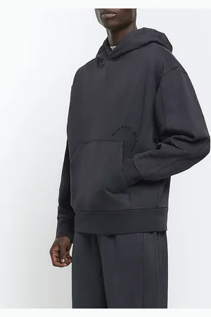 River Island Mens Oversized Washed Hoodie