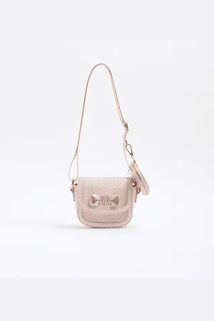 River Island Girls Embossed Monogram Cross Body Bag