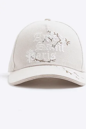 River Island Mens Aime Saint Paris Floral Cap