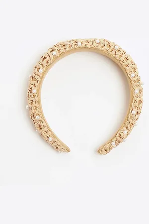 River Island Womens Crochet Pearl Headband