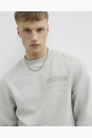 River Island Mens Regular Fit Essentialism Sweatshirt