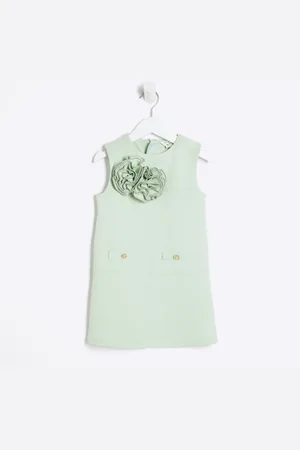 River Island Mini Girls Scuba Corsage Shift Dress