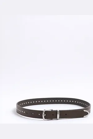 River Island Mens Faux Leather Stud Belt