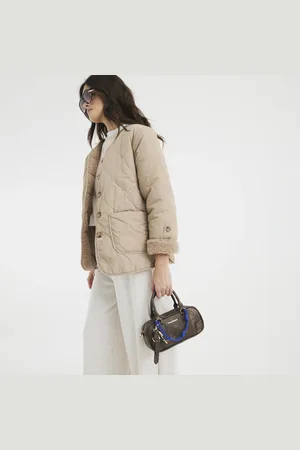 River Island Womens Reversible Borg Quilted Jacket