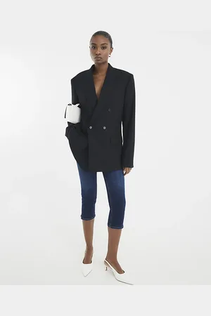 River Island Womens Denim Skinny Capri Trousers