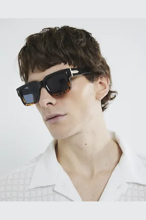 River Island Mens Square Western Sunglasses