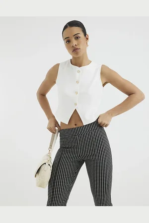 River Island Womens Sleeveless Cropped Waistcoat