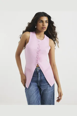 River Island Womens Petite Longline Waistcoat