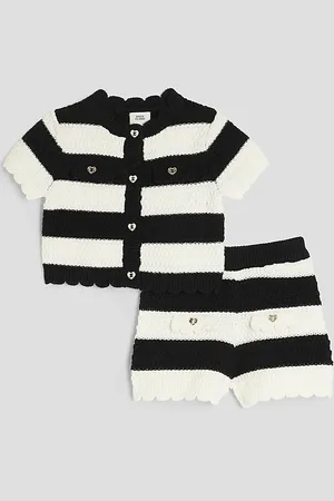 River Island Baby Girls Stripe Cardigan Short Set