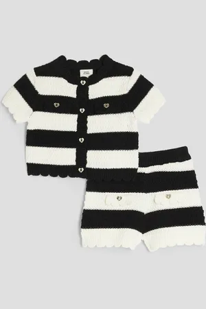 River Island Baby Girls Stripe Cardigan Short Set