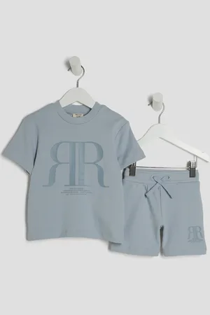 River Island Mini Boys Rr T-Shirt And Short Sets