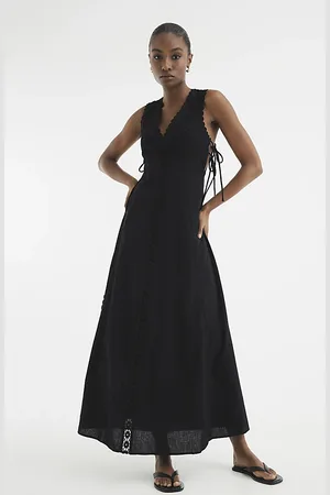 River Island Womens Sleeveless Lace Maxi Dress