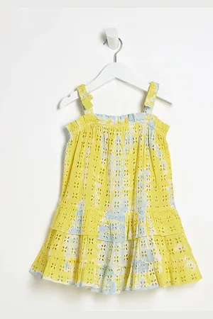 River Island Mini Girls Broidery Tie Dye Dress