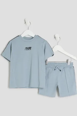 River Island Mini Boys Rr Taped T-Shirt Set