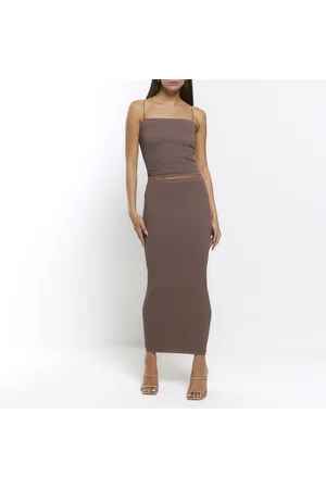 River Island Womens Seamless Midi Skirt