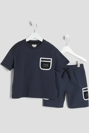 River Island Mini Boys Utility Pocket T-Shirt Set