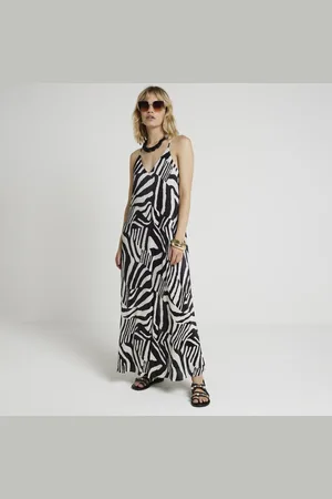 River Island Womens Zebra Print Maxi Dress